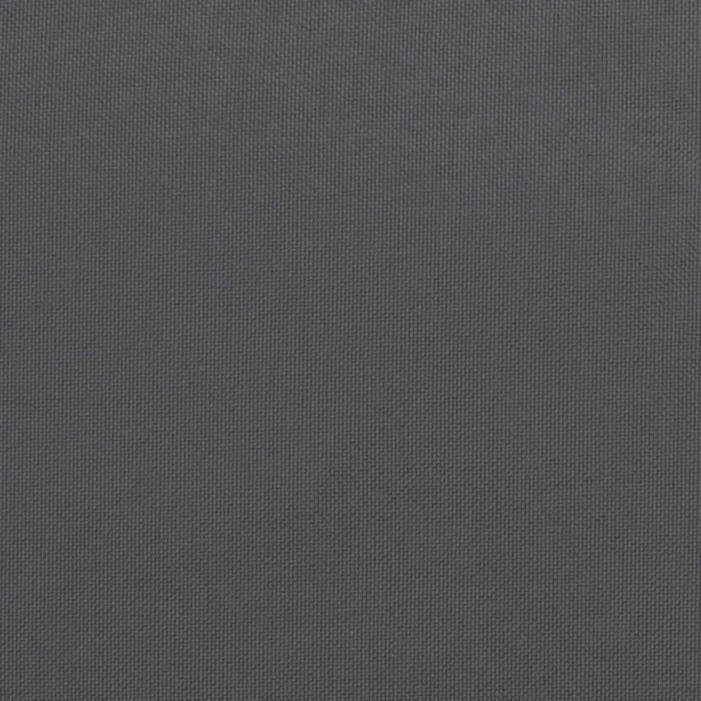 2 db antracit oxford szövet kerti padpárna 200 x 50 x 7 cm