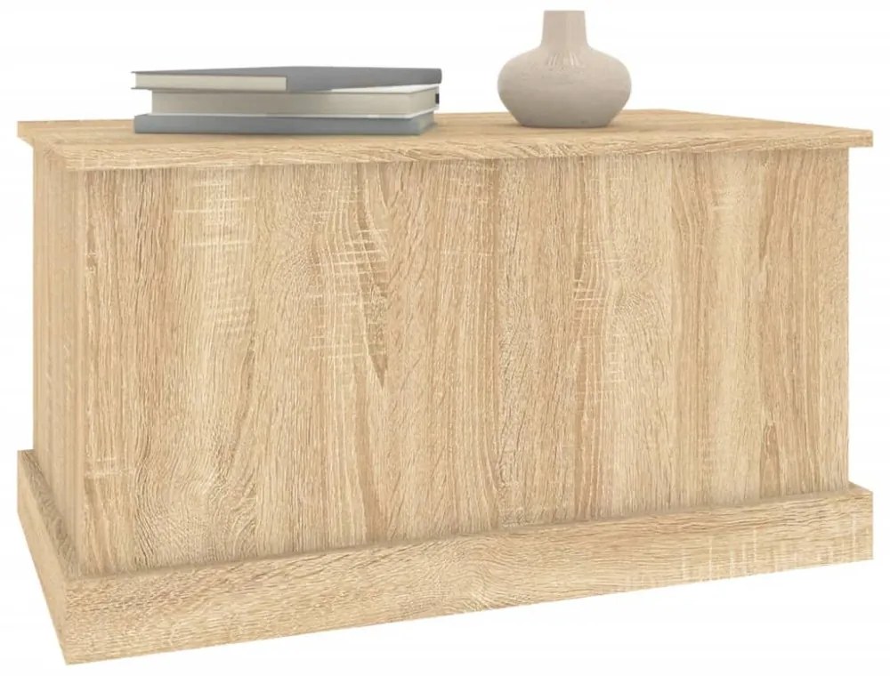 sonoma tölgyfa tárolóláda 70 x 40 x 38 cm rétegelt fa