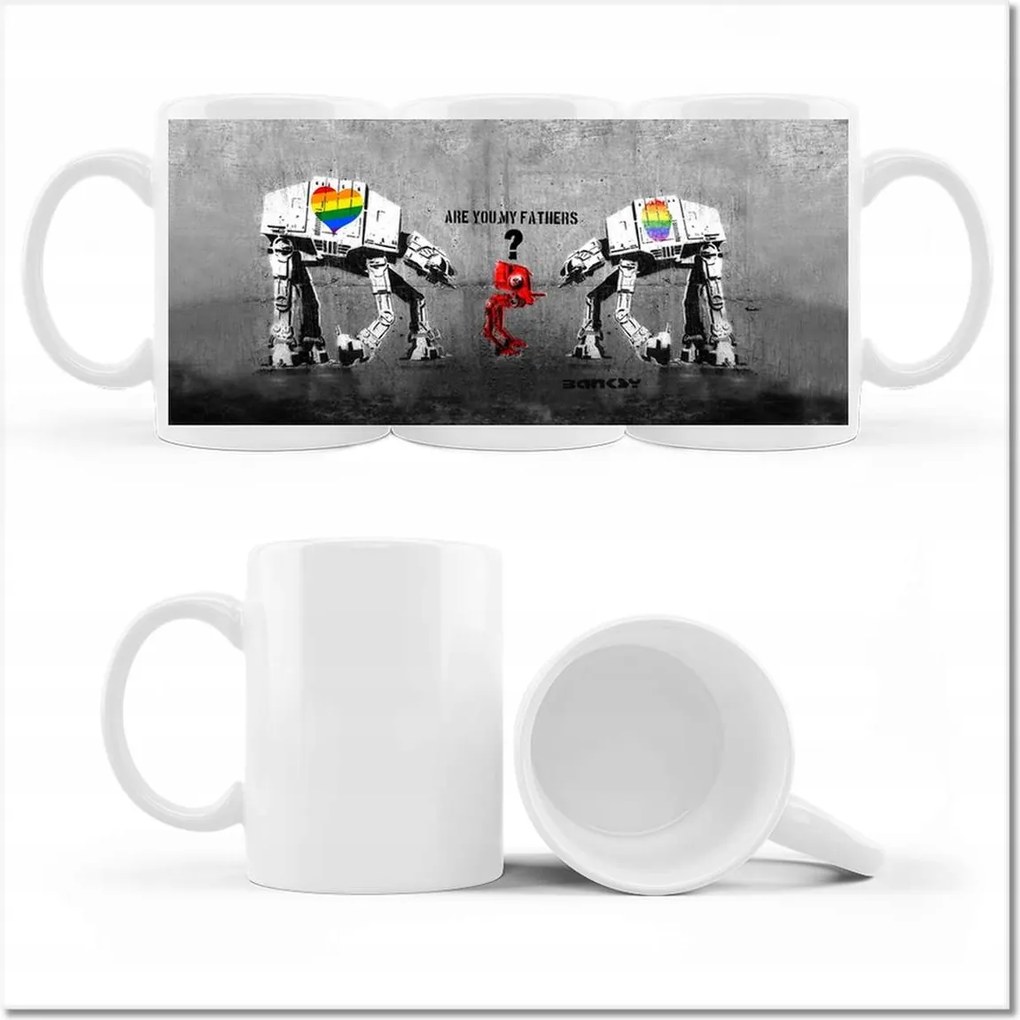 Fotó bögre Are you my fathers Banksy