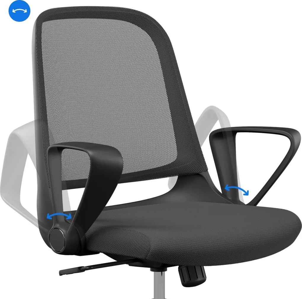 SENSE7 Sopty fekete irodai forgószék fekete
