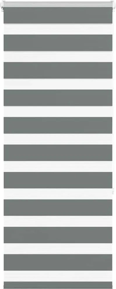 vidaXL zebrafüggönnyel sötét szürke szövetszélesség 60,9 cm poliészter