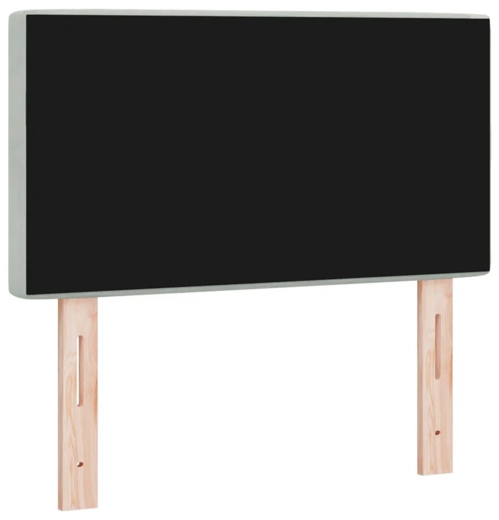 Fejtámla Kristály Gombbal Húzott Világosszürke 80 cm Akszád