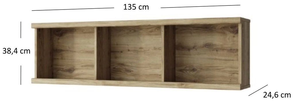 Regál Deloris 135 (navarra tölgy). 1052866