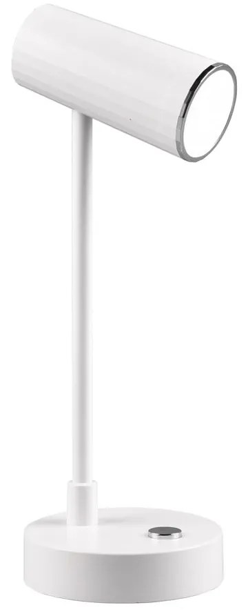 Fehér LED szabályozható asztali lámpa (magasság 28 cm) Lenny – Trio
