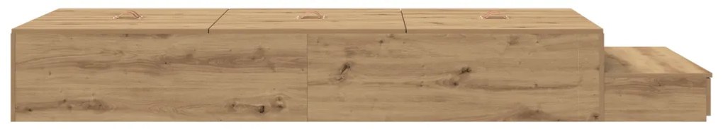 tárolós ágykeret Művégtelen tölgy 80x200 cm