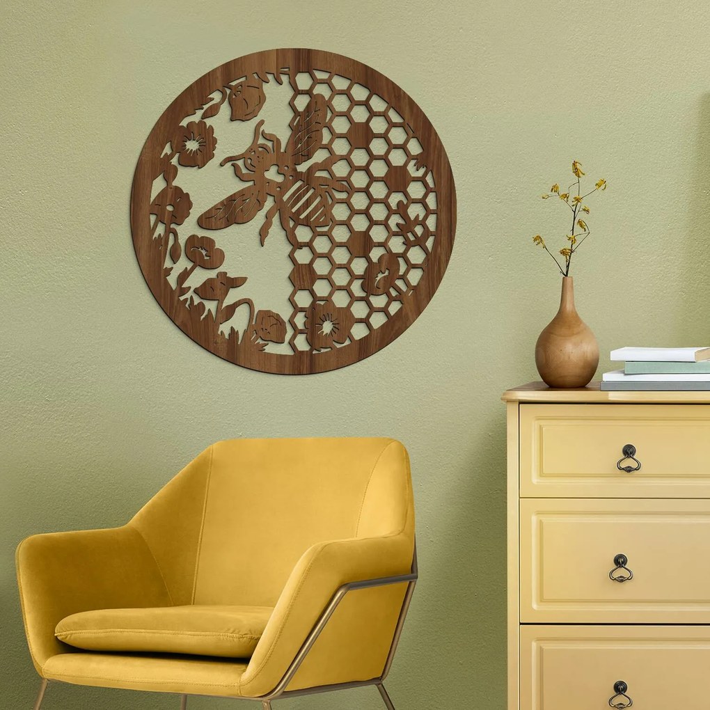 DUBLEZ | Ajándék méhésznek - Fa méh falikép