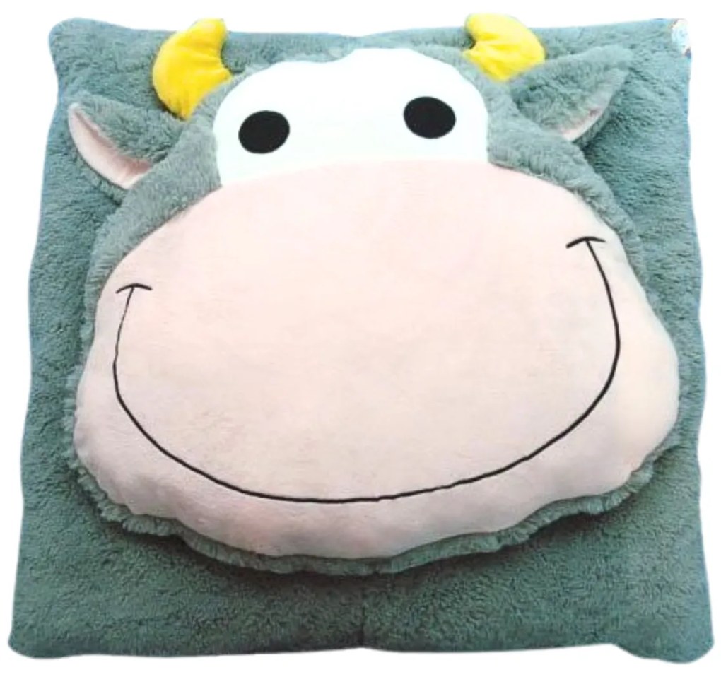 Gyerek párna CUDDLI FRIENDS 70x70 cm plüss - több színben Termék színe: Sötétkék
