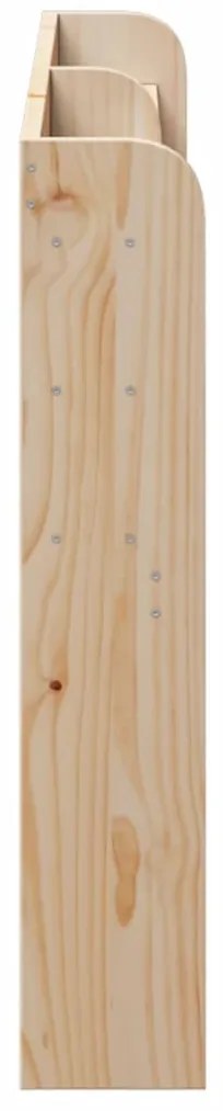 tömör fenyőfa fejtámla polcokkal 135 cm