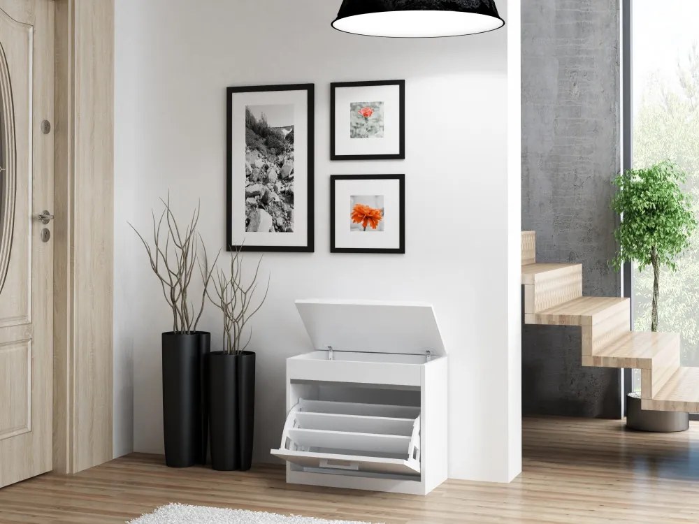 Drohmo Milano cipősszekrény, fehér