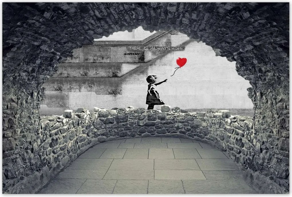 Poszterek 90x60 Banksy Lány Hope