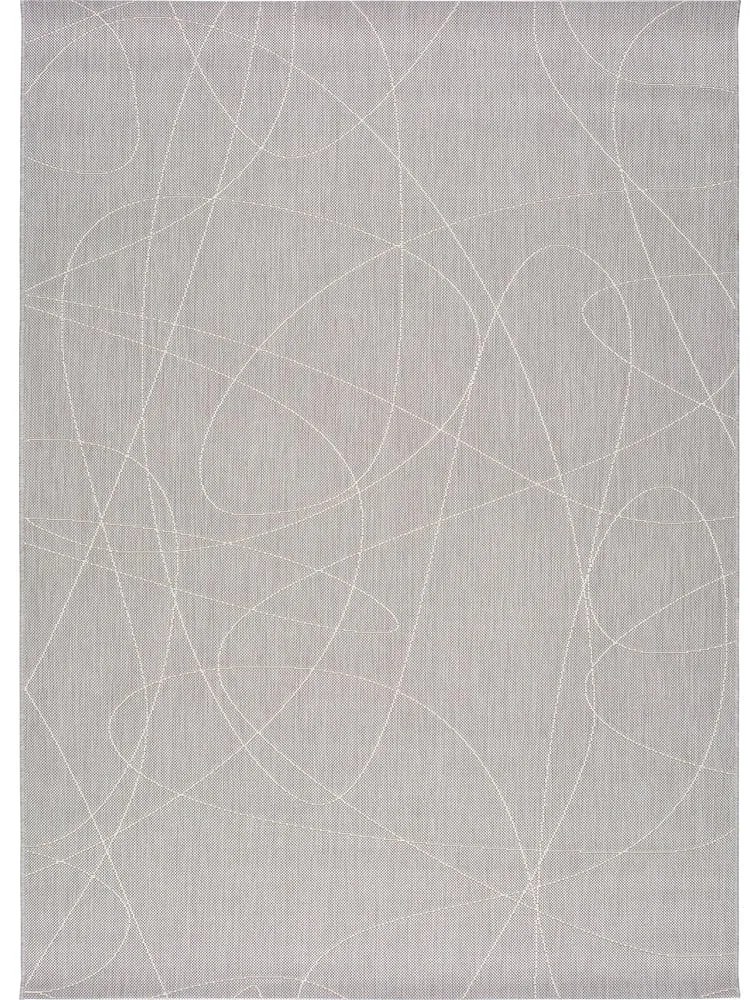 Hibis Line szürke kültéri szőnyeg, 160 x 230 cm - Universal