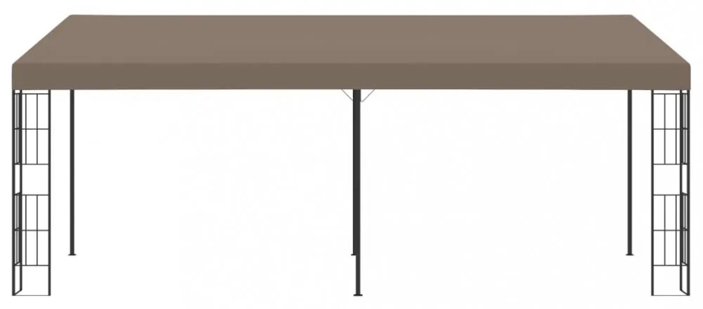 tópszínű falra szerelhető szövetpavilon 6 x 3 m