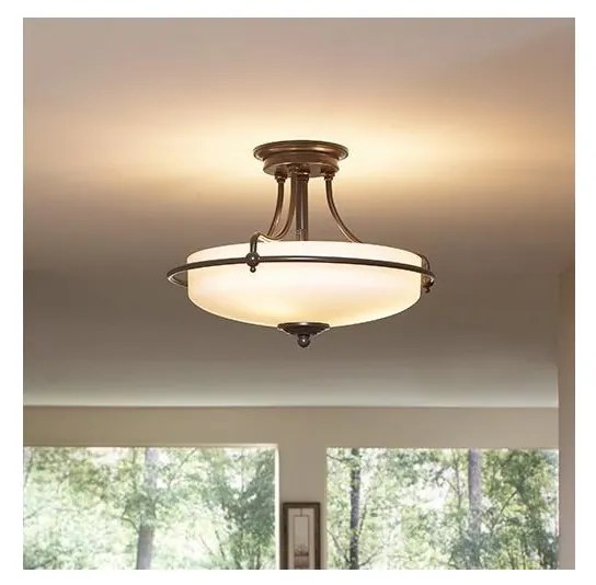 Elstead QZ-GRIFFIN-SFM-PN - Felületre szerelhető csillár GRIFFIN 4xE27/100W/230V bronz