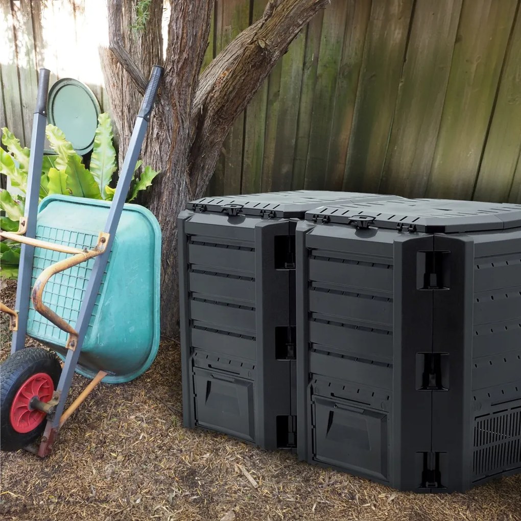 Kerti komposztáló - Compogreen 800 l, fekete Prosperplast