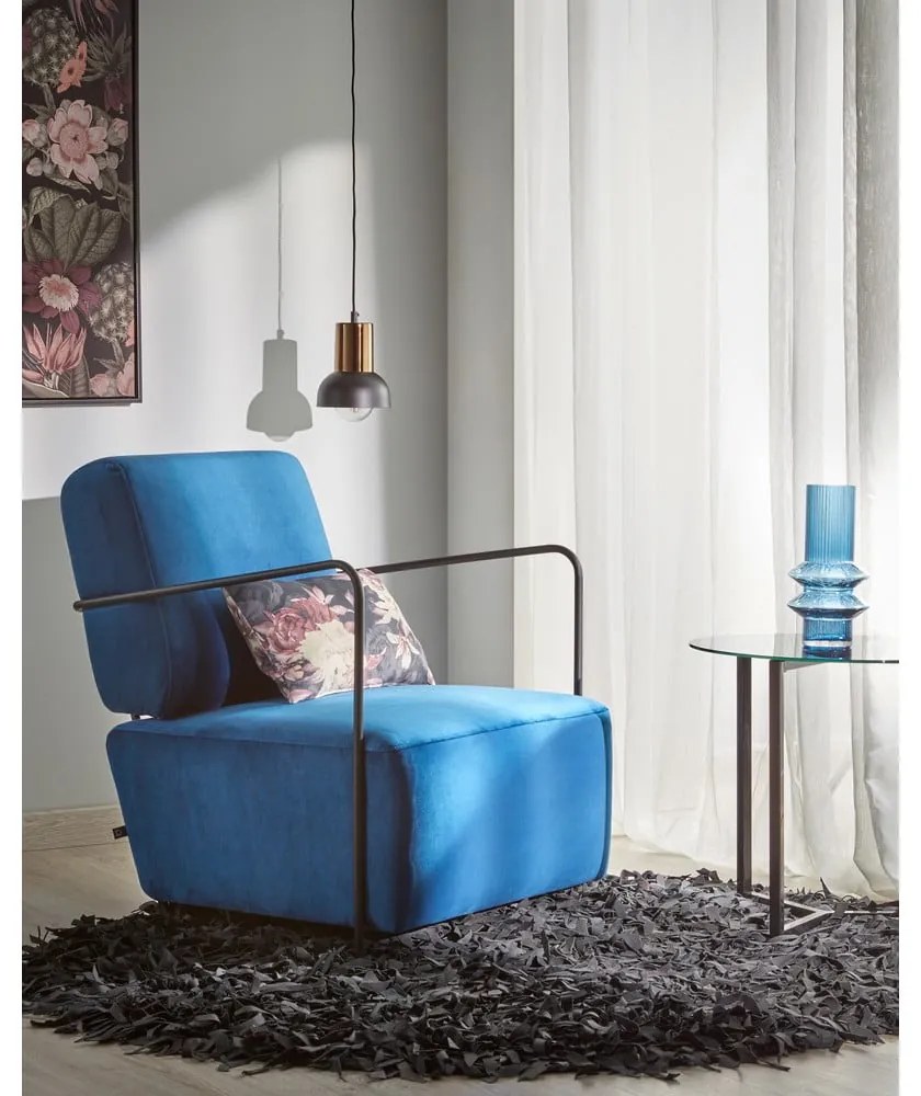 Marae fekete tárolóasztal, ⌀ 50 cm - Kave Home