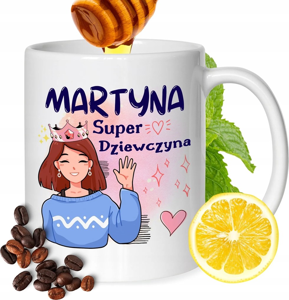 Bögre Martinának Barátnőknek Ajándék Nyomtatott Fehér 330ml