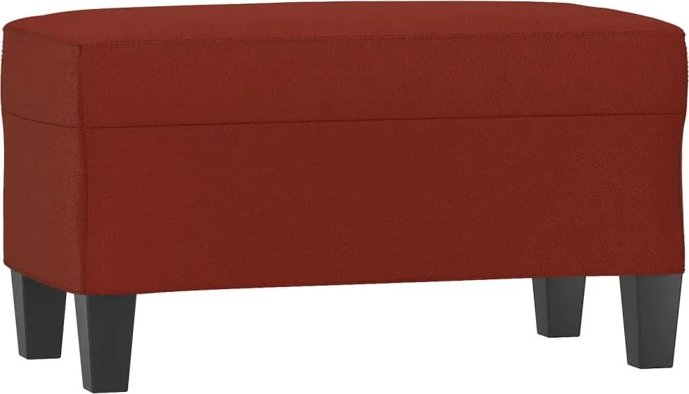 vidaXL bordó műbőr pad 70 x 35 x 41 cm