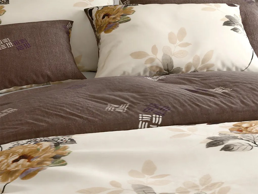 Kétoldalas ágynemű DUO SENSE CARMELIA mintás + párnahuzat 40x50 cm INGYEN Ágyneműhuzat mérete: 70 x 90 cm | 140 x 200 cm