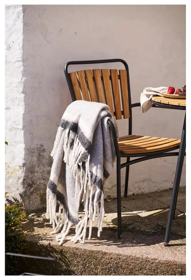 Szürke gyapjúkeverék takaró 130x170 cm Carmel – House Nordic