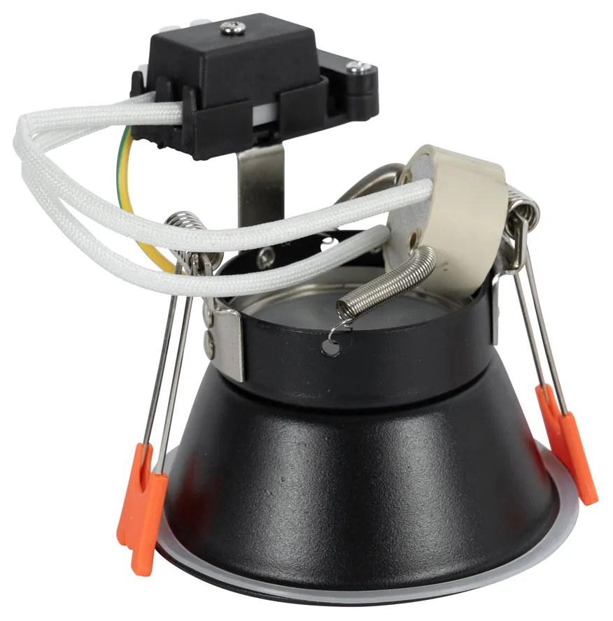 Okos süllyesztett spotlámpa fekete IP44, Wifi GU10 50mm-es - Dept