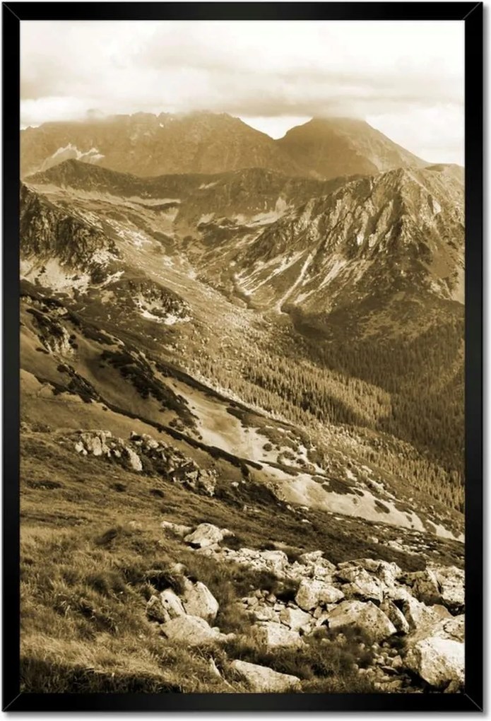 Poszterek keretben 40x60 Tátra Lengyel hegyek Kilátás