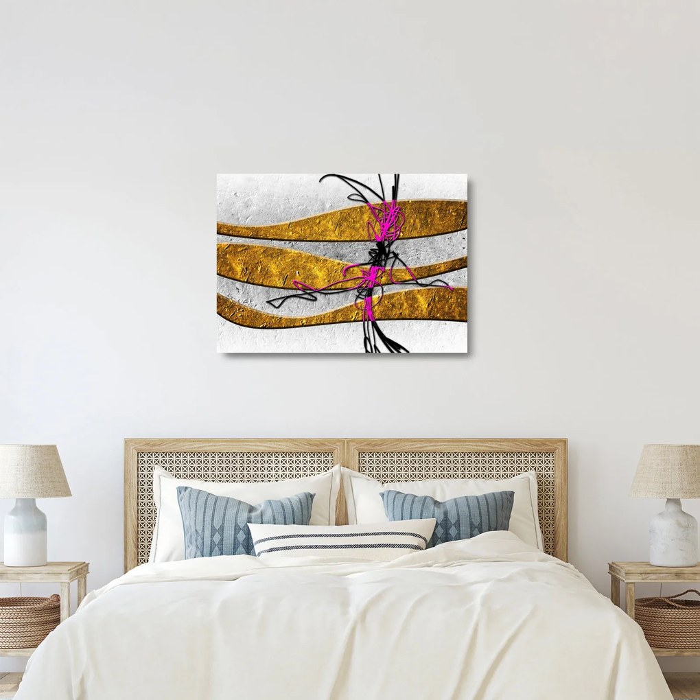 Az absztrakció képe (üvegen) (70x50 cm)