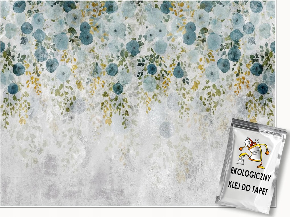 Fotótapéta Levelek A Betonon Természet Fal Hálószoba Nappali Tapéta 150x105