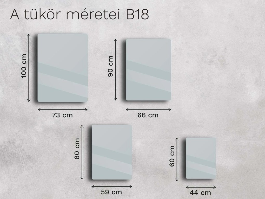 Keretes tükör B18