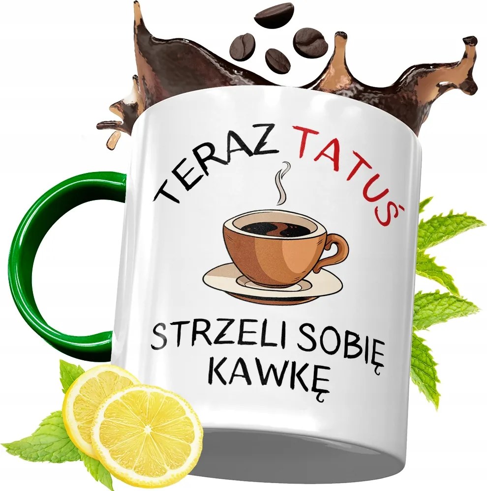 Zöld Bögre Apukának Születésnapi Ajándék fényképes nyomtatással