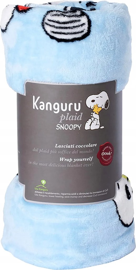 Prémium Márkás Takaró Aranyos Meleg Puha Ágytakaró Snoopy Takaró 130X230cm Kn