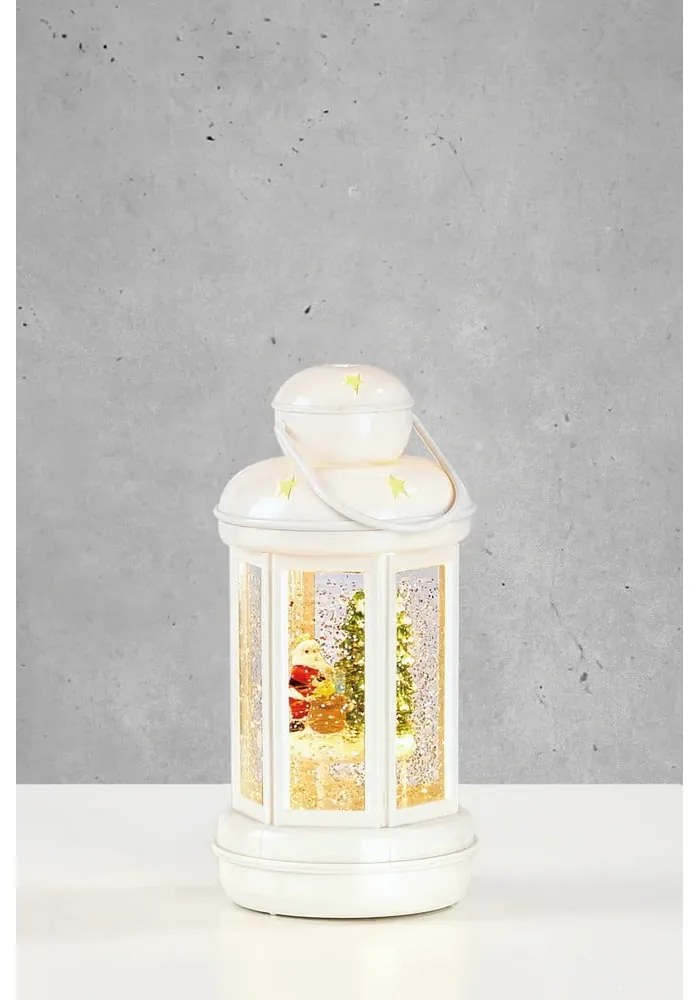 Fehér fénydekoráció karácsonyi mintával ø 10 cm Cosy – Markslöjd