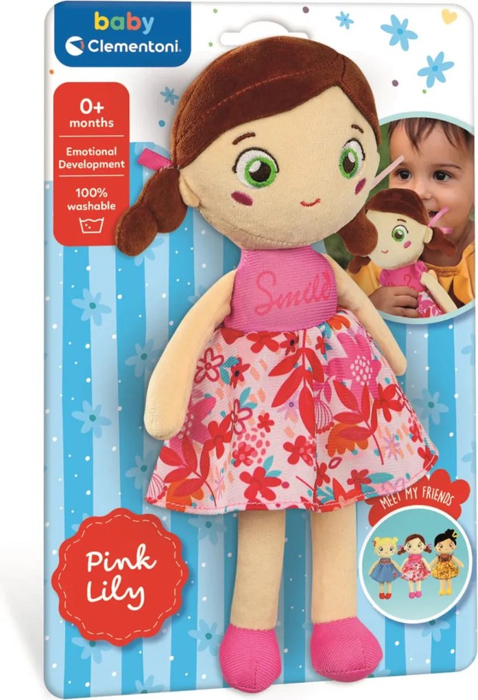 Plüss baba Pink Lily Clementoni