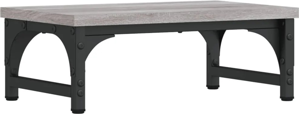 vidaXL szürke sonoma színű szerelt fa monitorállvány 37 x 23 x 14 cm