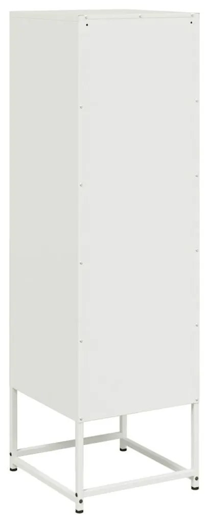 fehér acél magasszekrény 36 x 39 x 123 cm