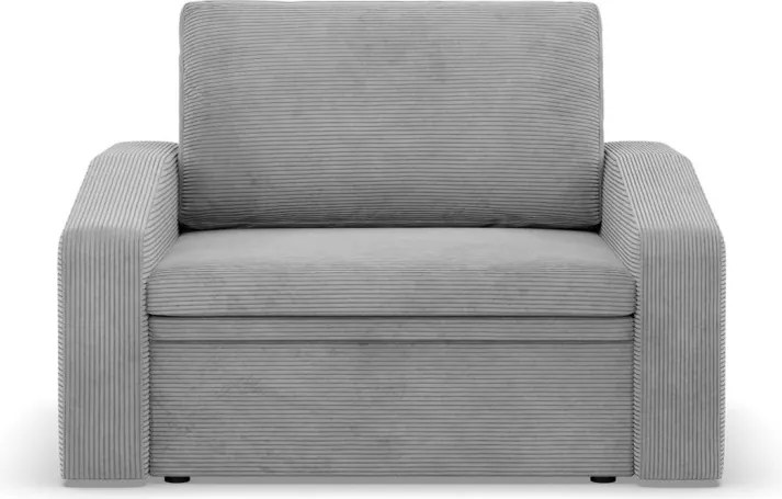 Vertico fekvőfotel, 90 cm széles, kordbársony, szürke