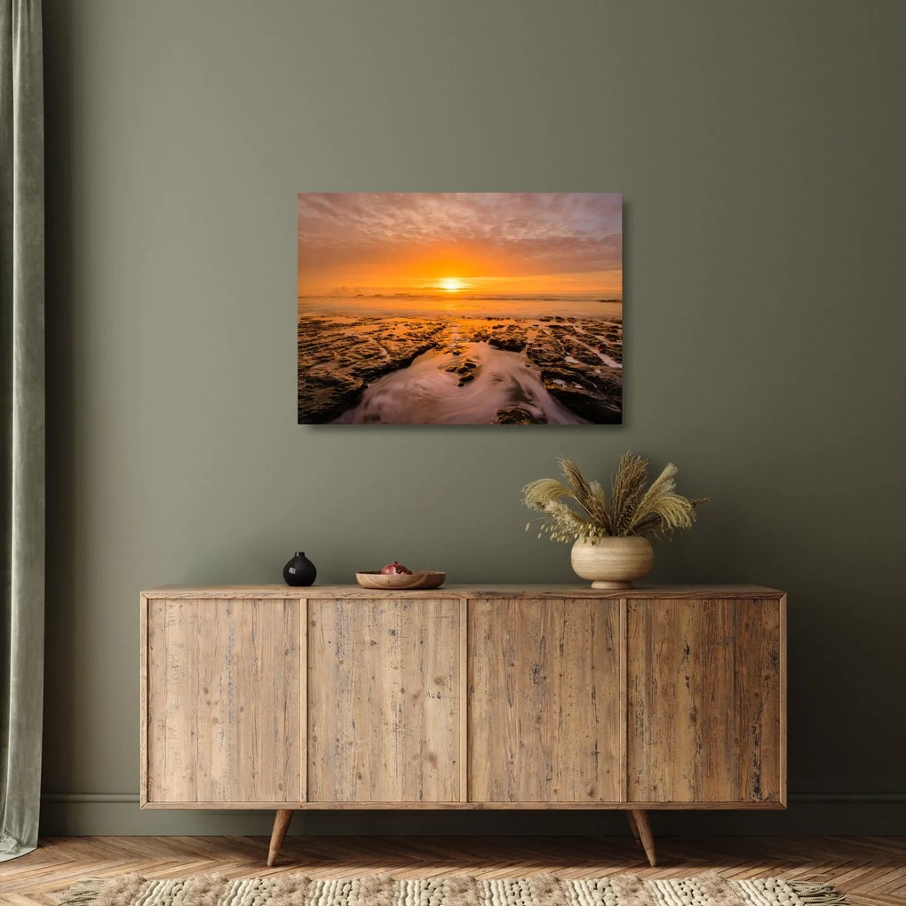 Naplemente képe (üvegen) (70x50 cm)