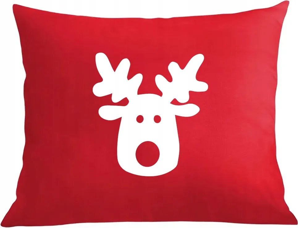 Párna párnahuzat Karácsonyi nyomtatás Rénszarvas Rudolf Mikulás segítő