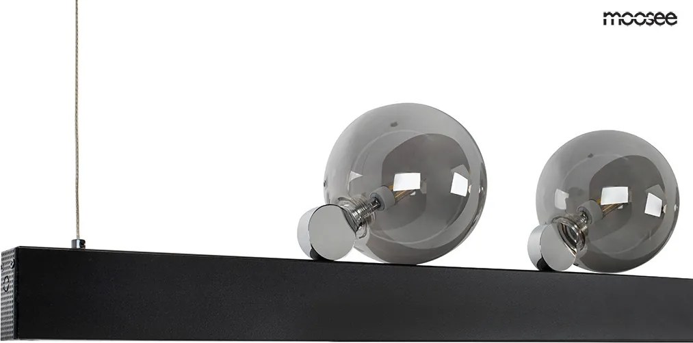 KING HOME MSE010100270 LINEAL Modern Függesztett Lámpa Fekete G4 IP20
