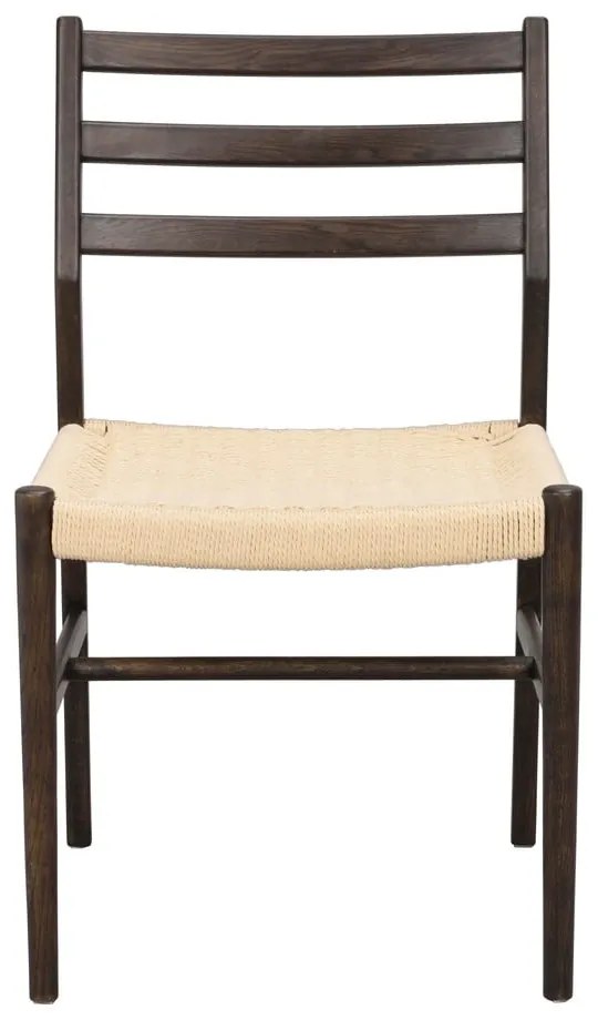 Natúr színű-sötétbarna étkezőszék szett 2 db-os Harlan – Rowico