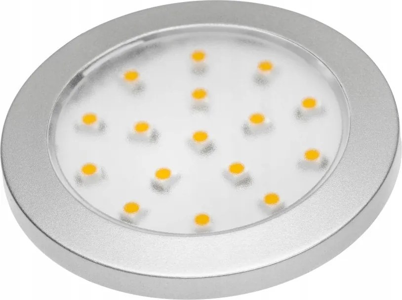 Lumino Led lámpatest ezüst 12V DC 1.5W meleg fehér 2m kábel LD-LU16CB-53