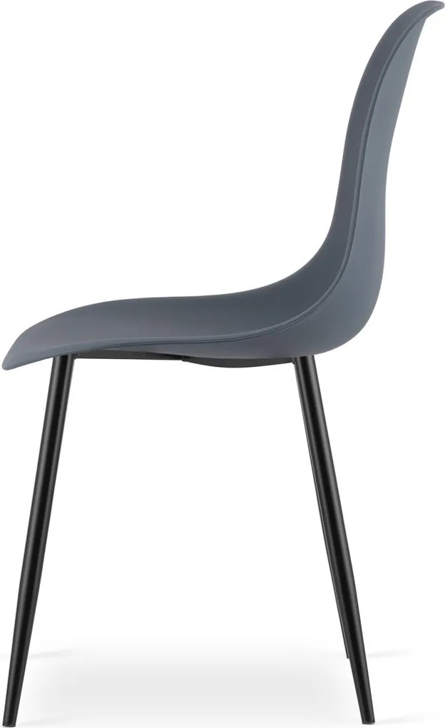 Akció: Palaszürke OSAKA szék fekete lábakkal II. osztály