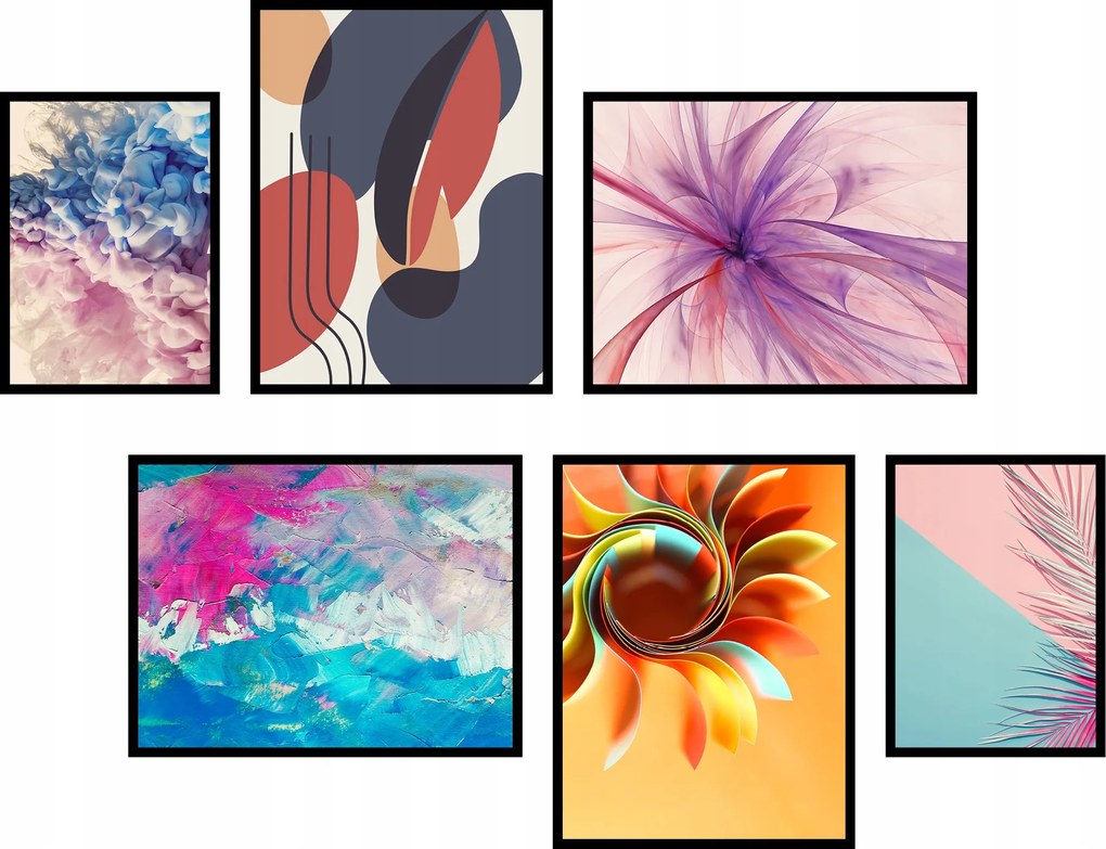 6 db-os poszter szett gyönyörű fotóalbum képek kompozíciók