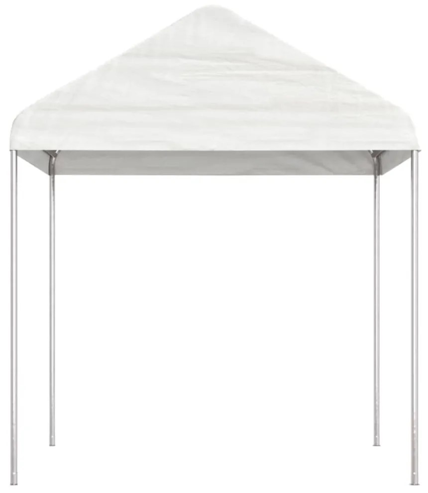 vidaXL fehér polietilén pavilon tetővel 15,61 x 2,28 x 2,69 m