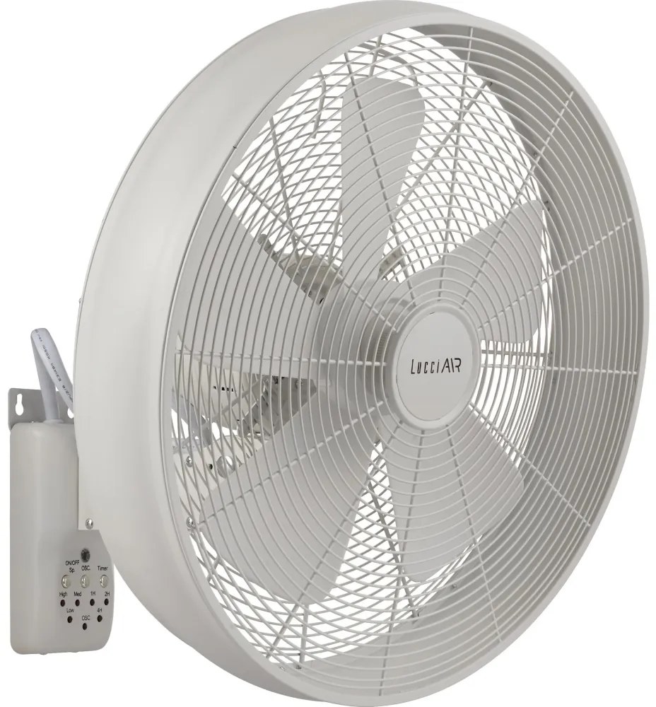 Lucci Air 213128EU - Fali ventilátor BREEZE 55W/230V fehér + távirányító