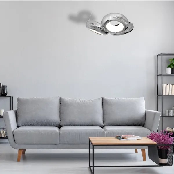 LED Csillár zsinóron MERCURIO 3xLED/12W/230V