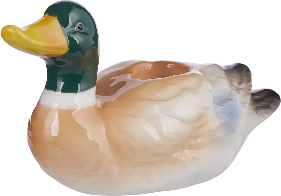 DUCK kerámia gyertyatartó , kacsa 9 cm