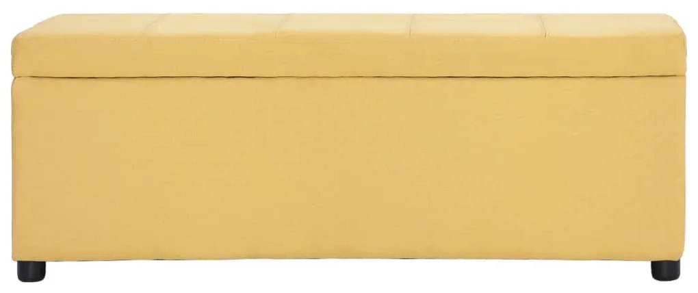 sárga poliészter pad tárolórekesszel 116 cm