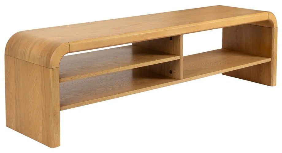 Natúr színű TV-állvány tölgyfa dekorral 160x45x40 cm Brave – Zuiver