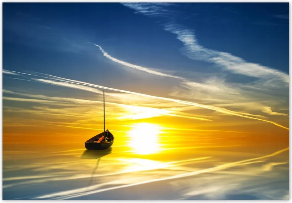 Fotótapéta flizelina 368x254 Magányos hajó Nyugat