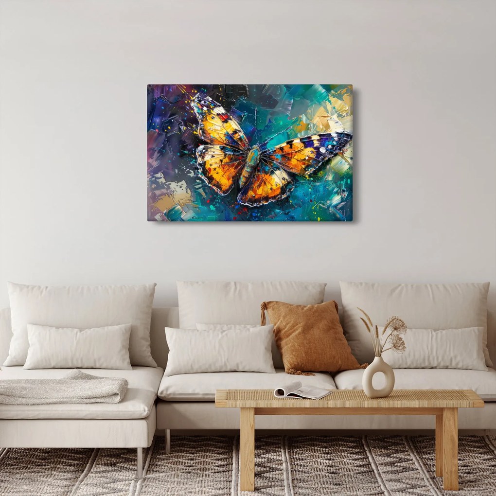 Kép - Pillangó, olajfestmény (90x60 cm)
